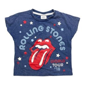 🔥 5 for $30 🔥 The Rolling Stones Girls World Tour ’75 Graphic T-Shirt | Size 4T
